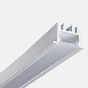 Microfile sistema - Profilo vuoto incasso completo di diffusore bianco opalino