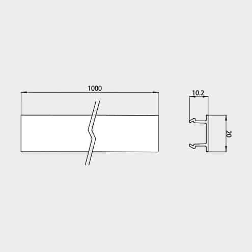 Coprifilo IP40 per Track sistema