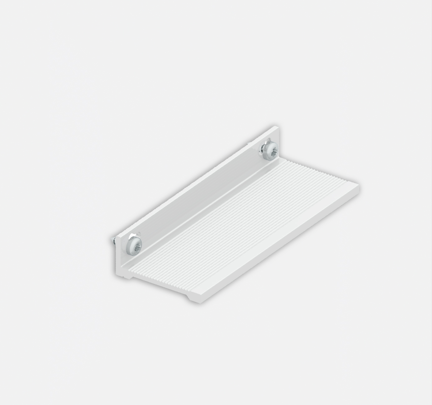 Mini Track - coppia di staffe di fissaggio binario incasso rasato