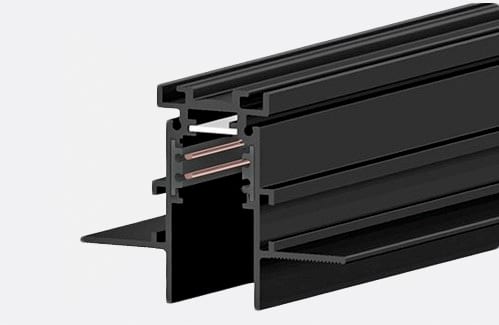 Mini Track 24/48V incasso rasato arretrato