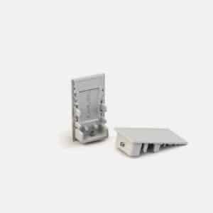 Minifile System Couple of closure heads for ceiling/suspension profile with diffuser