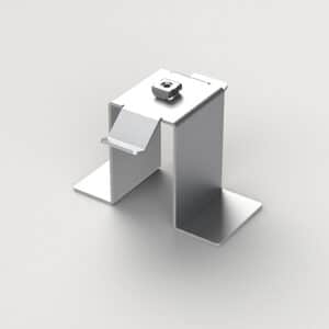 Minifile Openlight System Single fixing bracket for semi-recessed version