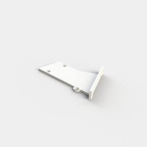 Microfile sistema - Coppia di testate per profilo incasso asimmetrico